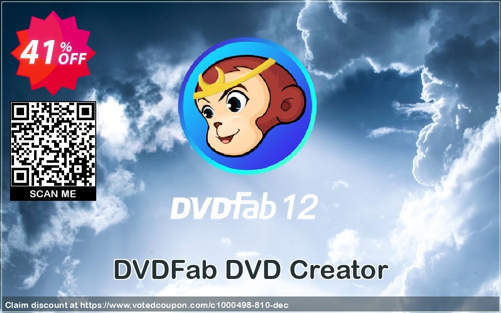 DVDFab DVD Creator Coupon, discount 50% OFF DVDFab DVD Creator, verified. Promotion: Special sales code of DVDFab DVD Creator, tested & approved
