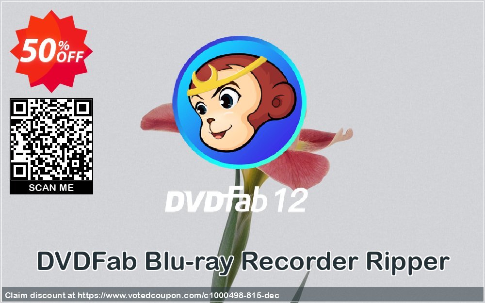 DVDFab Blu-ray Recorder Ripper Coupon, discount 50% OFF DVDFab Blu-ray Recorder Ripper, verified. Promotion: Special sales code of DVDFab Blu-ray Recorder Ripper, tested & approved