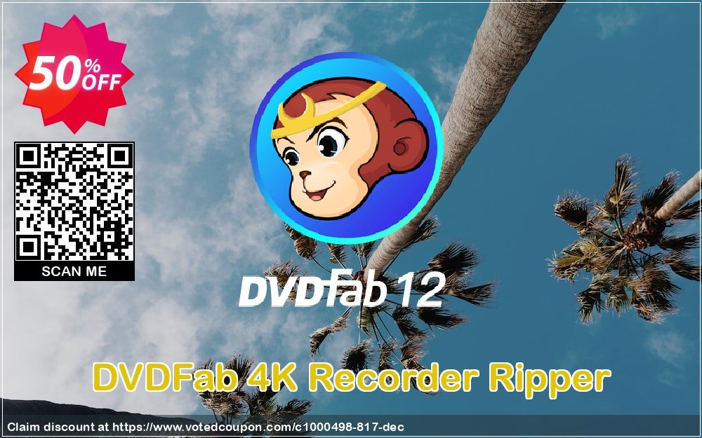 DVDFab 4K Recorder Ripper Coupon Code May 2024, 50% OFF - VotedCoupon