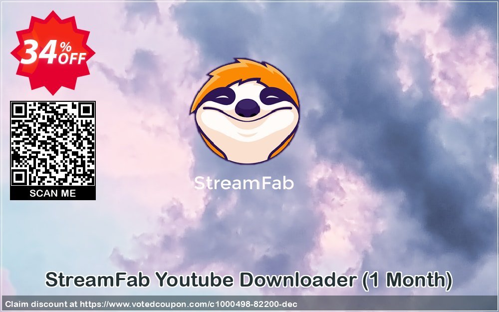 StreamFab Youtube Downloader, Monthly  Coupon, discount 30% OFF StreamFab Youtube Downloader (1 Month), verified. Promotion: Special sales code of StreamFab Youtube Downloader (1 Month), tested & approved