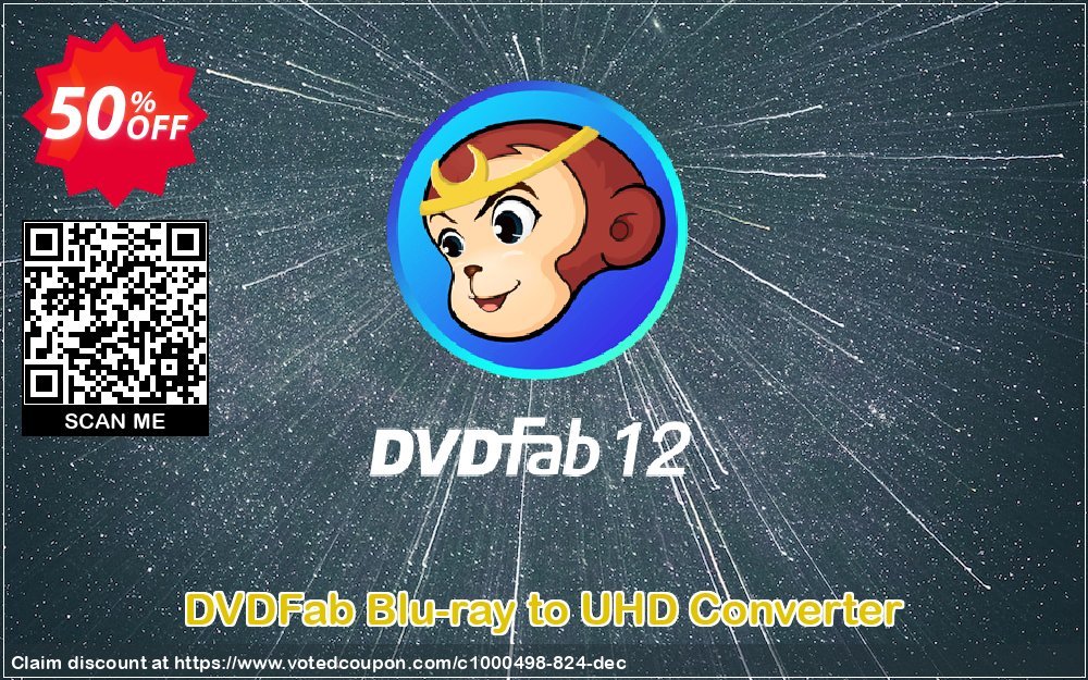 DVDFab Blu-ray to UHD Converter Coupon, discount 50% OFF DVDFab Blu-ray to UHD Converter, verified. Promotion: Special sales code of DVDFab Blu-ray to UHD Converter, tested & approved