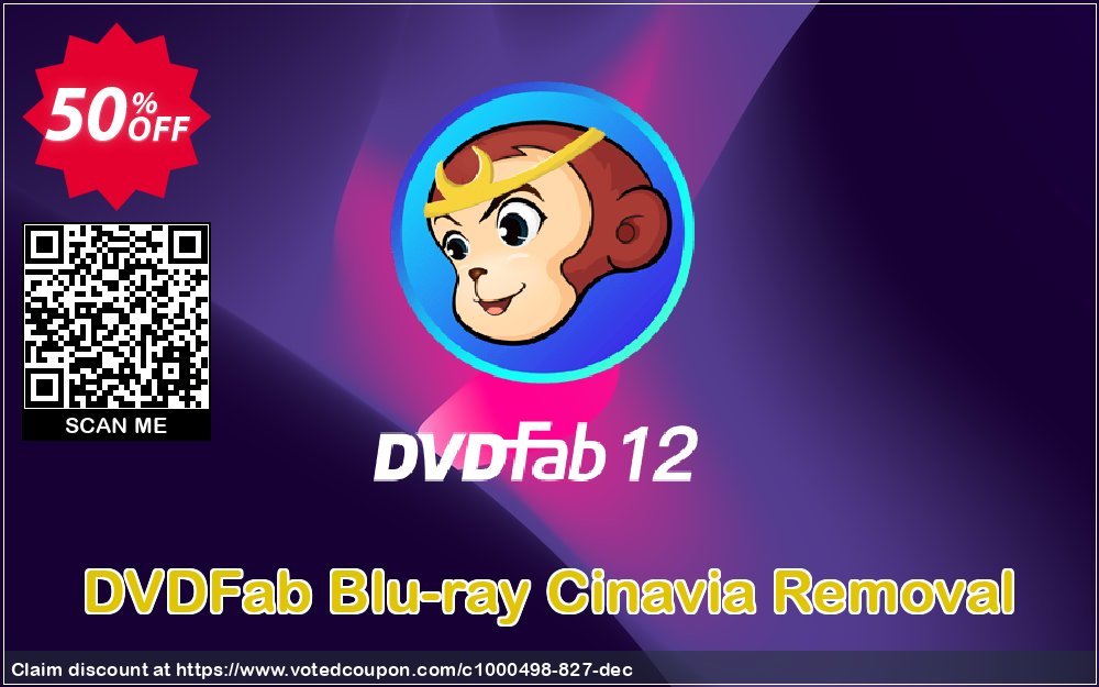 DVDFab Blu-ray Cinavia Removal Coupon, discount 50% OFF DVDFab Blu-ray Cinavia Removal, verified. Promotion: Special sales code of DVDFab Blu-ray Cinavia Removal, tested & approved
