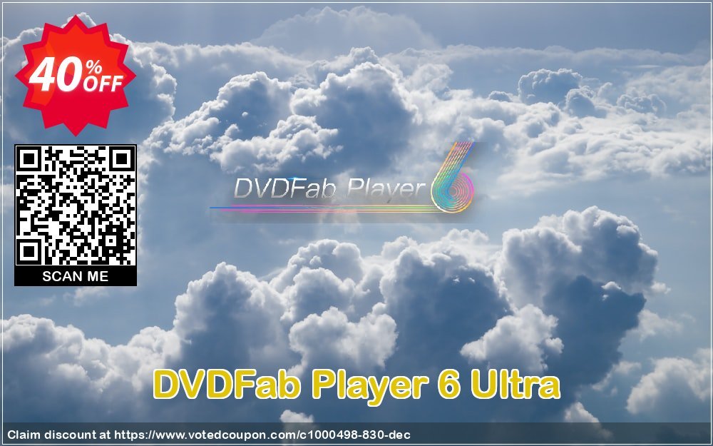 DVDFab Player 6 Ultra Coupon, discount 30% OFF DVDFab Player 6 Ultra, verified. Promotion: Special sales code of DVDFab Player 6 Ultra, tested & approved