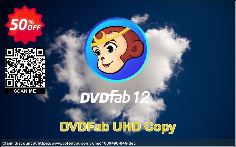 DVDFab UHD Copy Coupon, discount 50% OFF DVDFab UHD Copy, verified. Promotion: Special sales code of DVDFab UHD Copy, tested & approved
