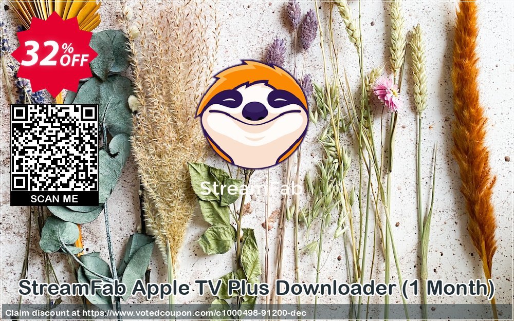 StreamFab Apple TV Plus Downloader, Monthly  Coupon, discount 30% OFF StreamFab Apple TV Plus Downloader (1 Month), verified. Promotion: Special sales code of StreamFab Apple TV Plus Downloader (1 Month), tested & approved