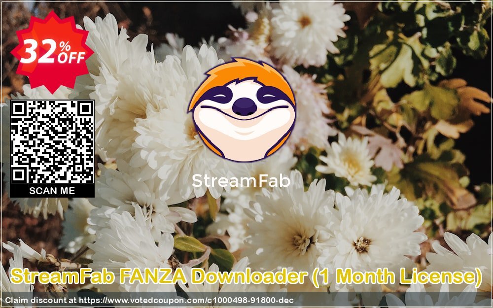 StreamFab FANZA Downloader, Monthly Plan  Coupon, discount 30% OFF StreamFab FANZA Downloader (1 Month License), verified. Promotion: Special sales code of StreamFab FANZA Downloader (1 Month License), tested & approved