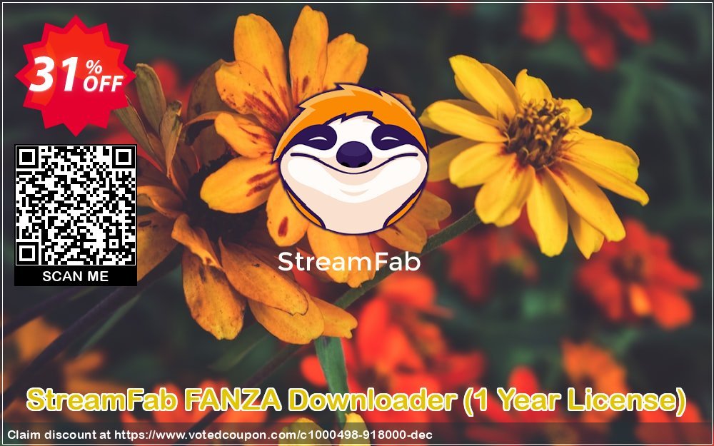 StreamFab FANZA Downloader, Yearly Plan  Coupon, discount 30% OFF StreamFab FANZA Downloader (1 Year License), verified. Promotion: Special sales code of StreamFab FANZA Downloader (1 Year License), tested & approved