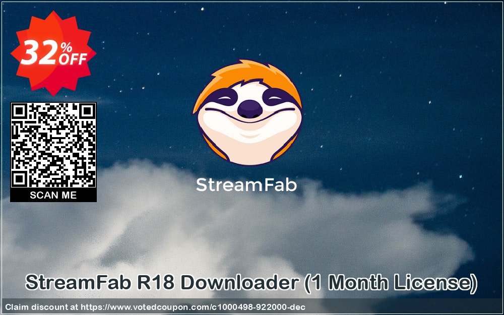 StreamFab R18 Downloader, Monthly Plan  Coupon Code Apr 2024, 32% OFF - VotedCoupon