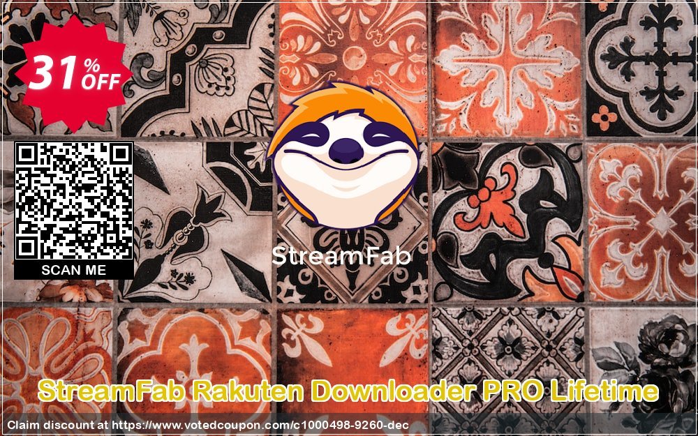 StreamFab Rakuten Downloader PRO Lifetime Coupon, discount 31% OFF StreamFab Rakuten Downloader PRO Lifetime, verified. Promotion: Special sales code of StreamFab Rakuten Downloader PRO Lifetime, tested & approved