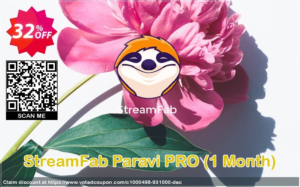 StreamFab Paravi PRO, Monthly  Coupon, discount 30% OFF StreamFab Paravi PRO (1 Month), verified. Promotion: Special sales code of StreamFab Paravi PRO (1 Month), tested & approved