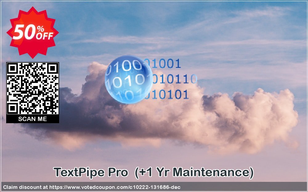 TextPipe Pro , +1 Yr Maintenance  Coupon, discount Coupon code TextPipe Pro  (+1 Yr Maintenance). Promotion: TextPipe Pro  (+1 Yr Maintenance) offer from DataMystic