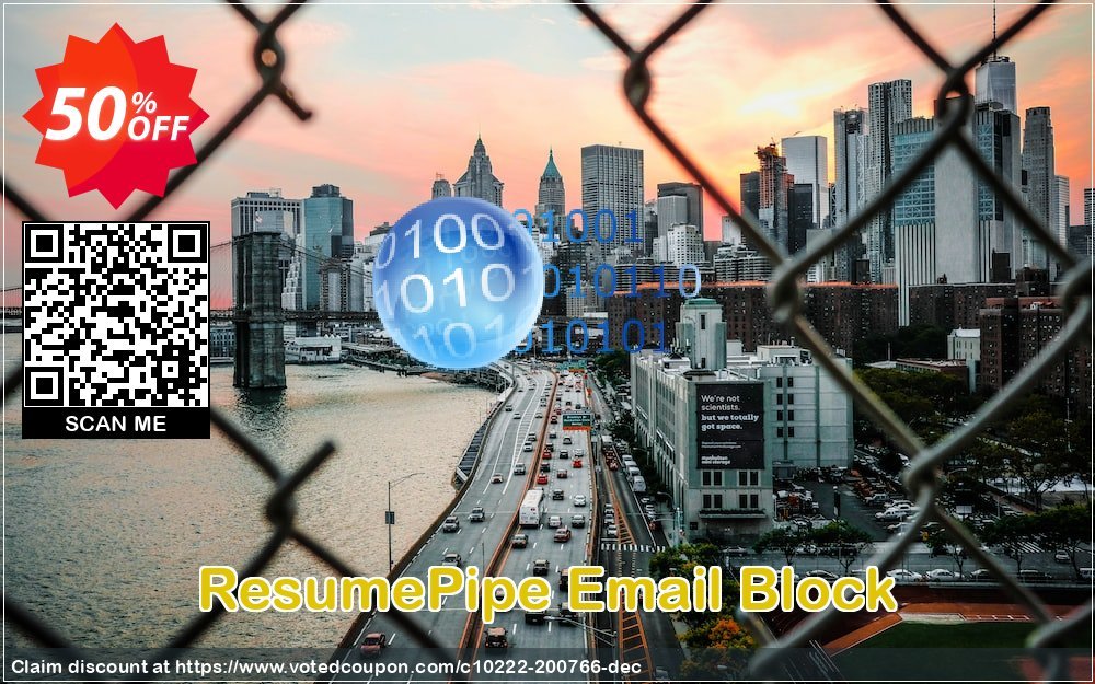 ResumePipe Email Block voted-on promotion codes