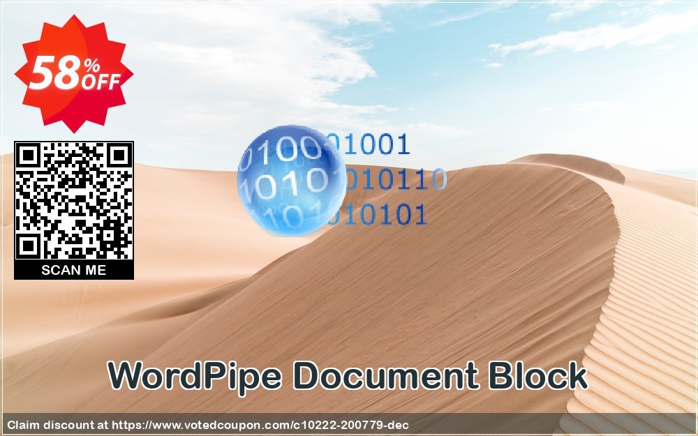 WordPipe Document Block Coupon, discount Coupon code WordPipe Document Block. Promotion: WordPipe Document Block offer from DataMystic