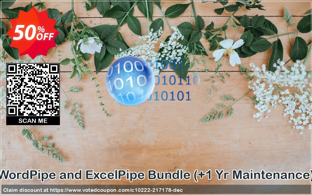 WordPipe and ExcelPipe Bundle, +1 Yr Maintenance  Coupon, discount Coupon code WordPipe and ExcelPipe Bundle (+1 Yr Maintenance). Promotion: WordPipe and ExcelPipe Bundle (+1 Yr Maintenance) offer from DataMystic