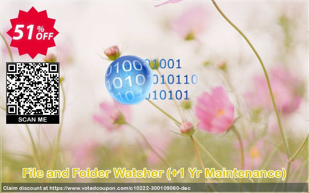 File and Folder Watcher, +1 Yr Maintenance  Coupon, discount Coupon code File and Folder Watcher (+1 Yr Maintenance). Promotion: File and Folder Watcher (+1 Yr Maintenance) offer from DataMystic