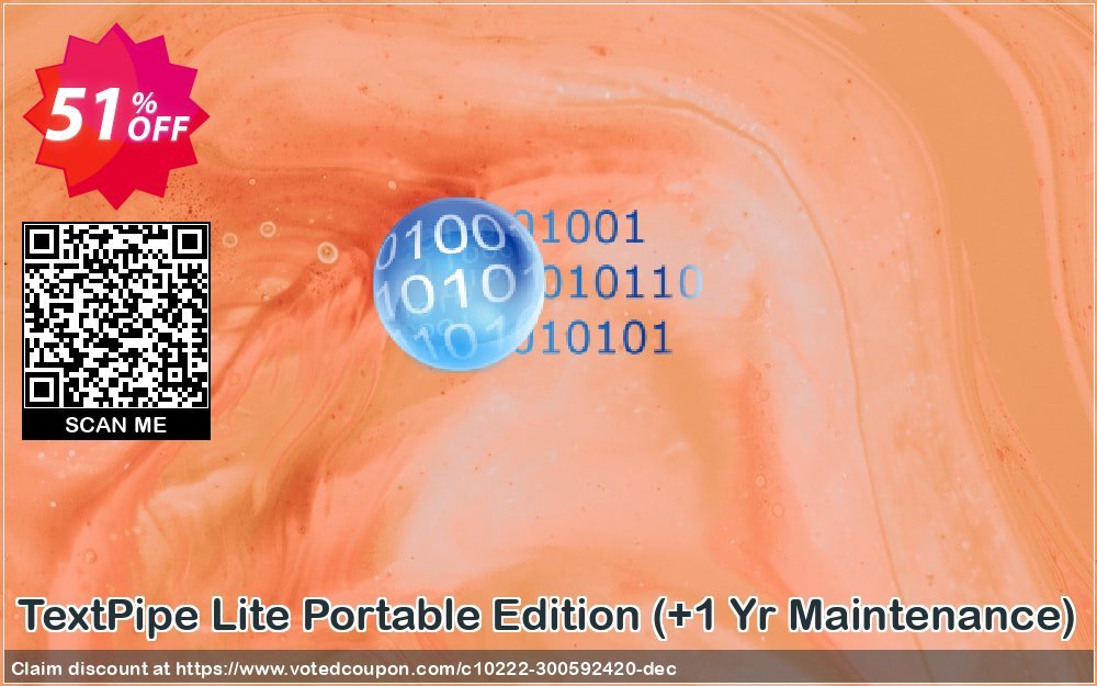 TextPipe Lite Portable Edition, +1 Yr Maintenance  Coupon, discount Coupon code TextPipe Lite Portable Edition (+1 Yr Maintenance). Promotion: TextPipe Lite Portable Edition (+1 Yr Maintenance) offer from DataMystic