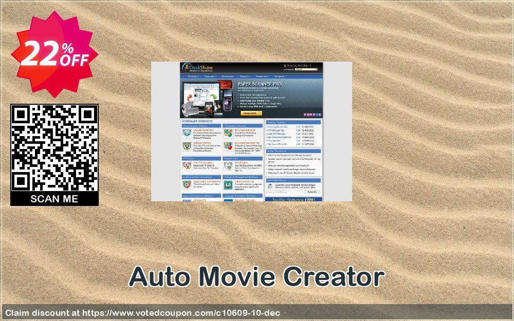 Auto Movie Creator Coupon, discount DeskShare Coupon (10609). Promotion: Coupon for DeskShare