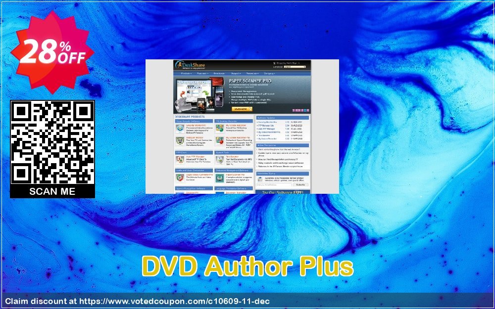 DVD Author Plus Coupon, discount DeskShare Coupon (10609). Promotion: Coupon for DeskShare