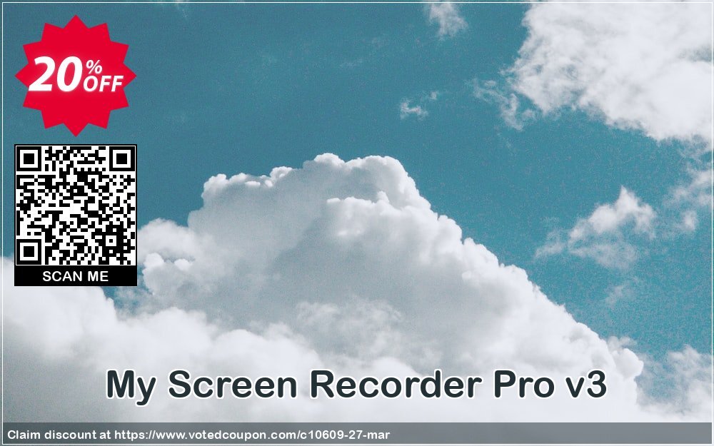 My Screen Recorder Pro v3 Coupon, discount DeskShare Coupon (10609). Promotion: Coupon for DeskShare