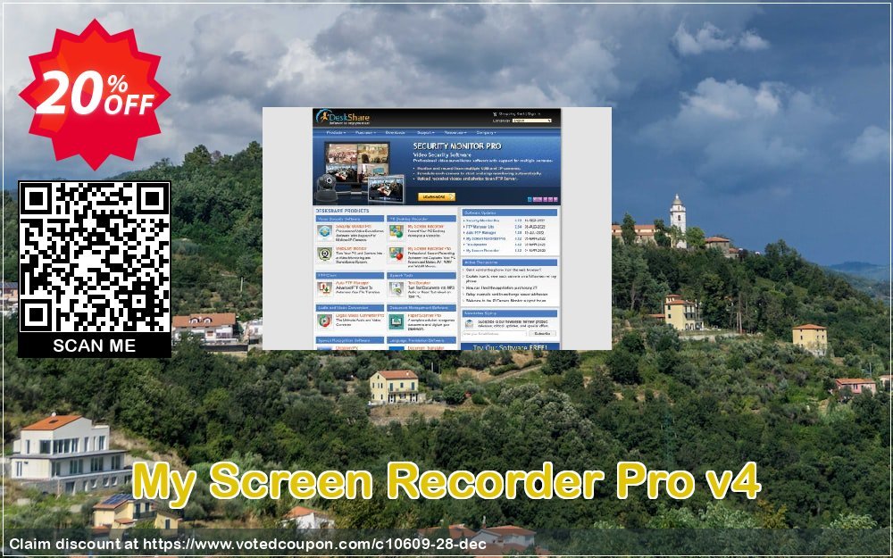 My Screen Recorder Pro v4 Coupon, discount DeskShare Coupon (10609). Promotion: Coupon for DeskShare