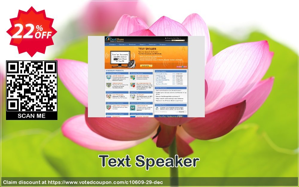 Text Speaker Coupon, discount DeskShare Coupon (10609). Promotion: Coupon for DeskShare