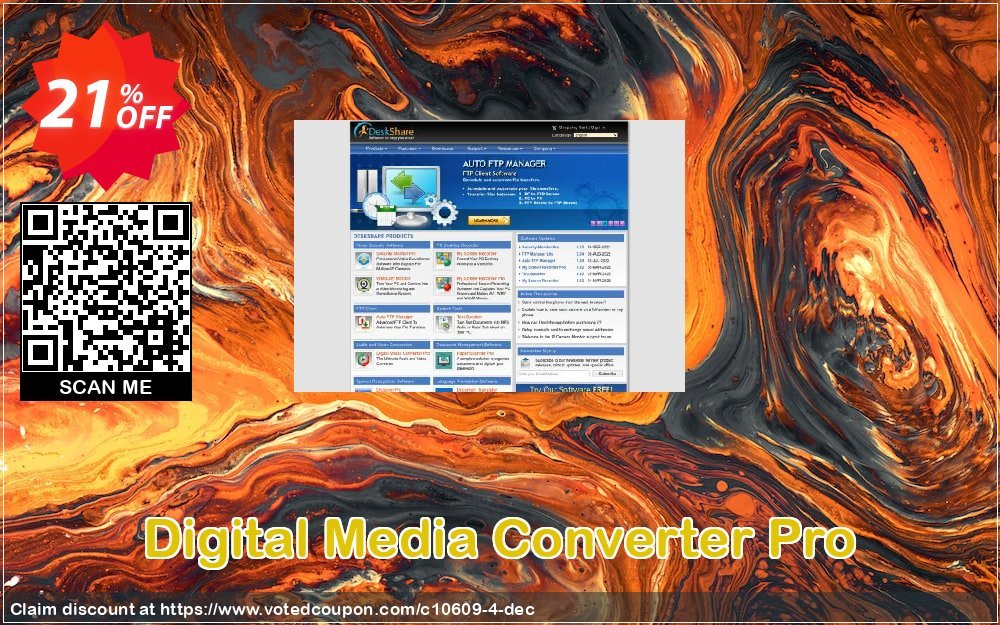 Digital Media Converter Pro Coupon, discount DeskShare Coupon (10609). Promotion: Coupon for DeskShare