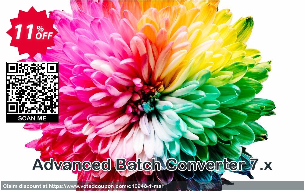 Advanced Batch Converter 7.x Coupon, discount BatchConverter coupon promoiton (10948). Promotion: 60off