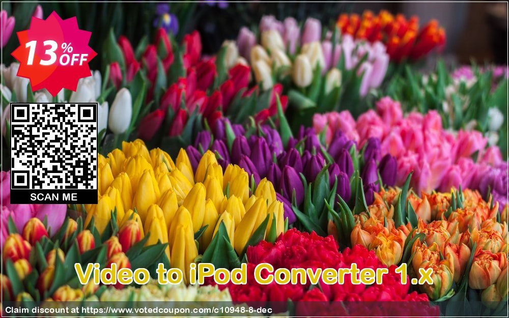 Video to iPod Converter 1.x Coupon, discount BatchConverter coupon promoiton (10948). Promotion: 60off