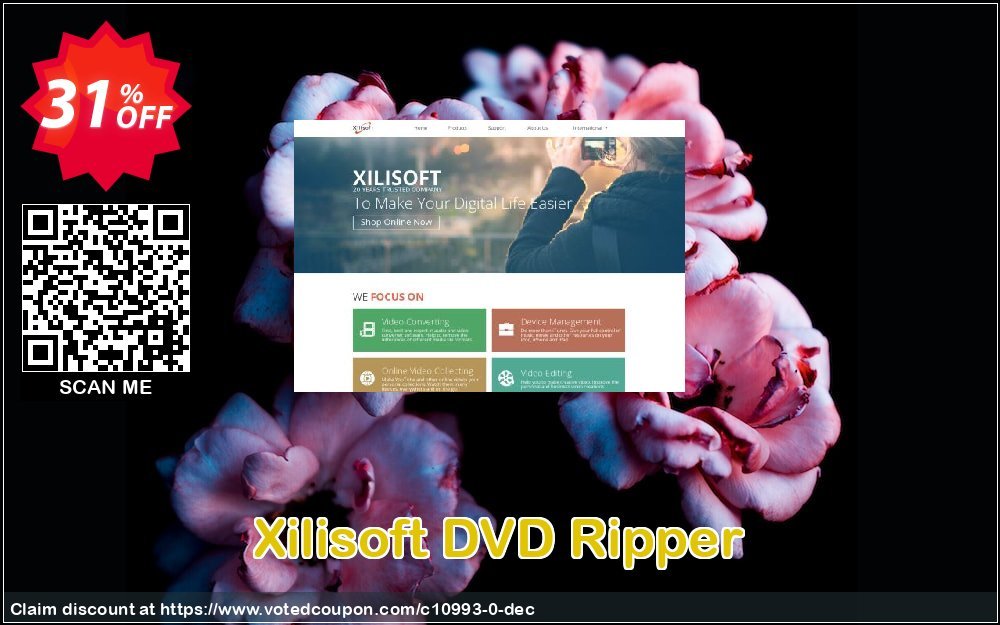 Xilisoft DVD Ripper Coupon, discount 30OFF Xilisoft (10993). Promotion: Discount for Xilisoft coupon code