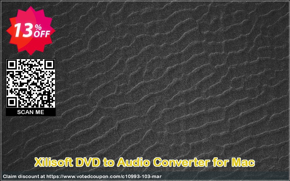 Xilisoft DVD to Audio Converter for MAC Coupon, discount Xilisoft DVD Audio Ripper for Mac marvelous promo code 2024. Promotion: Discount for Xilisoft coupon code