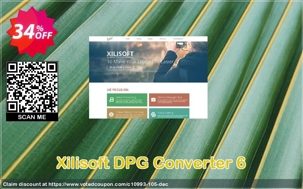 Xilisoft DPG Converter 6 Coupon, discount 30OFF Xilisoft (10993). Promotion: Discount for Xilisoft coupon code