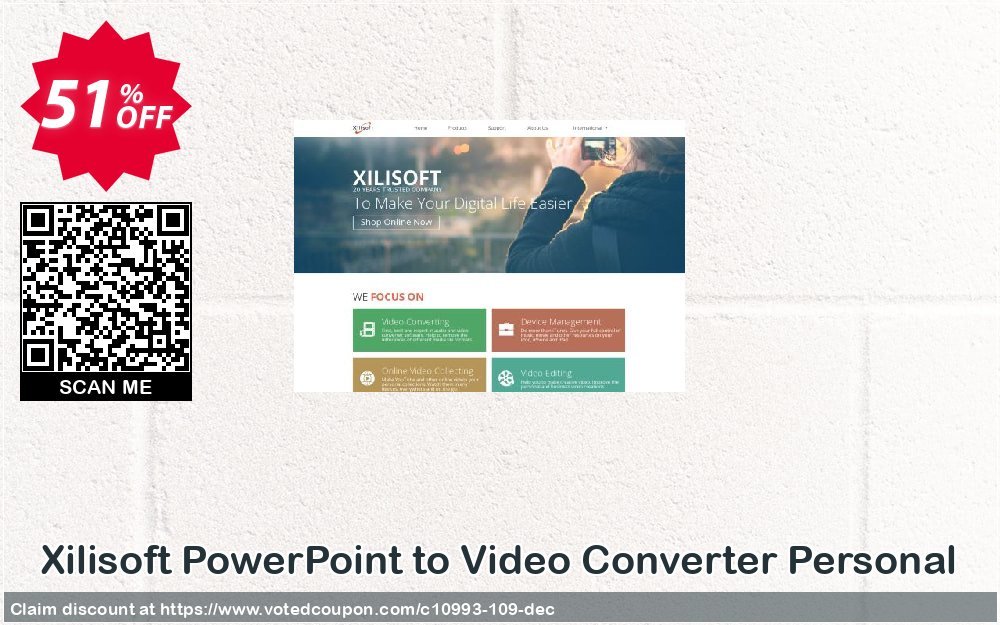 Xilisoft PowerPoint to Video Converter Personal Coupon, discount Coupon for 5300. Promotion: 