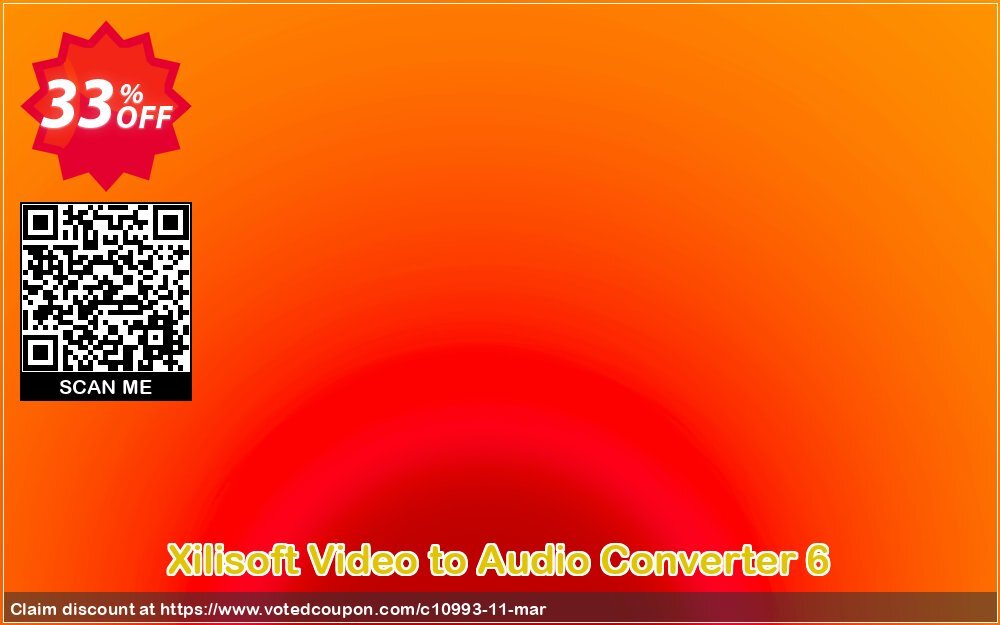 Xilisoft Video to Audio Converter 6 Coupon, discount 30OFF Xilisoft (10993). Promotion: Discount for Xilisoft coupon code