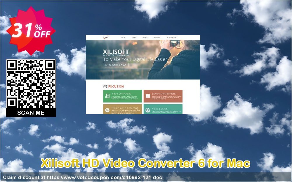 Xilisoft HD Video Converter 6 for MAC Coupon, discount 30OFF Xilisoft (10993). Promotion: Discount for Xilisoft coupon code