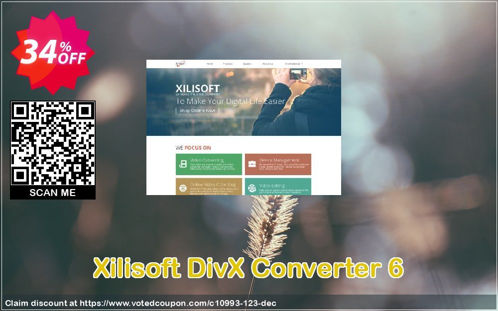 Xilisoft DivX Converter 6 Coupon, discount 30OFF Xilisoft (10993). Promotion: Discount for Xilisoft coupon code