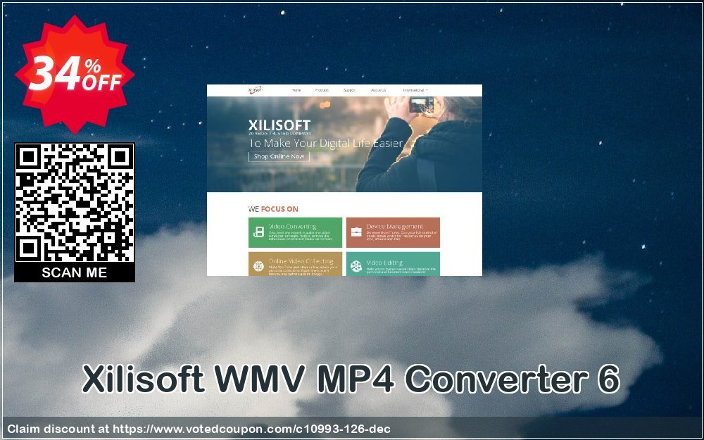 Xilisoft WMV MP4 Converter 6 Coupon, discount 30OFF Xilisoft (10993). Promotion: Discount for Xilisoft coupon code