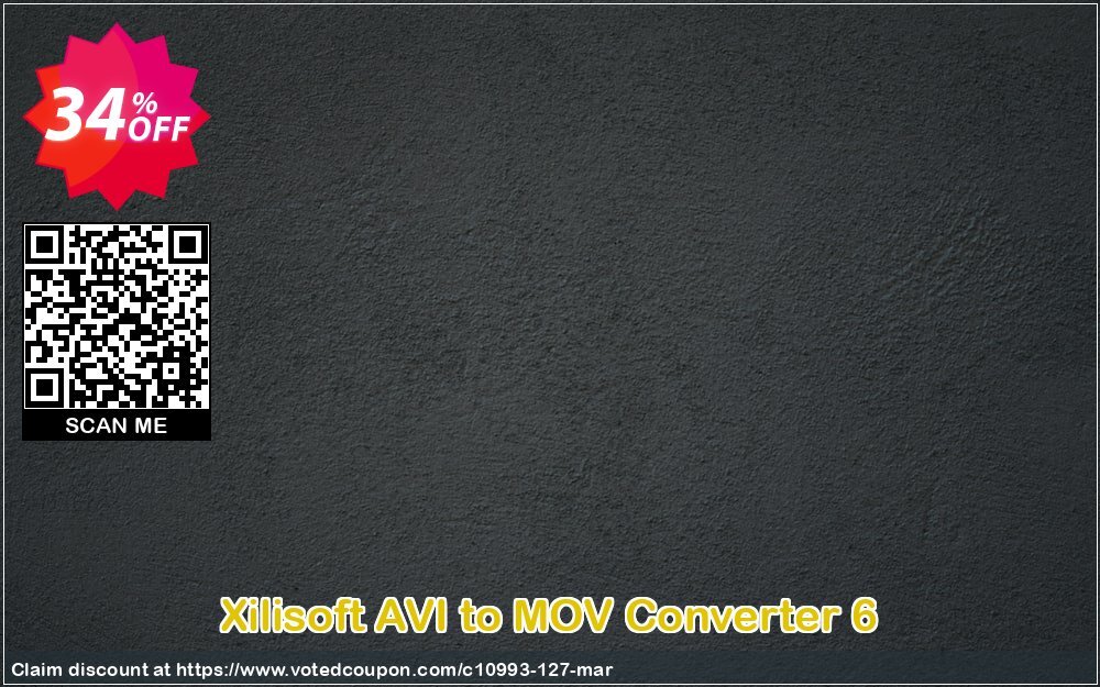 Xilisoft AVI to MOV Converter 6 Coupon, discount 30OFF Xilisoft (10993). Promotion: Discount for Xilisoft coupon code