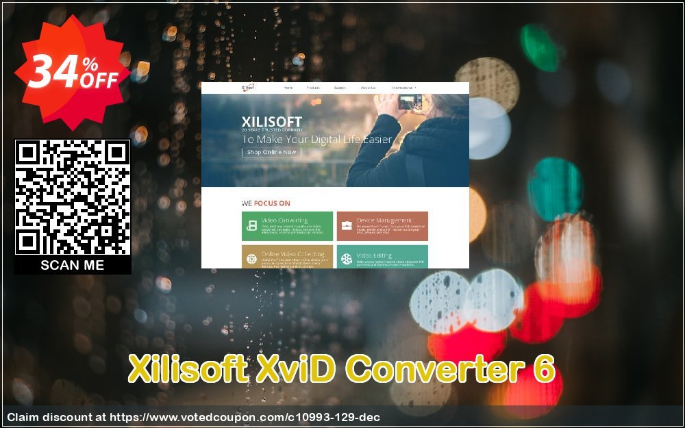 Xilisoft XviD Converter 6 Coupon, discount 30OFF Xilisoft (10993). Promotion: Discount for Xilisoft coupon code