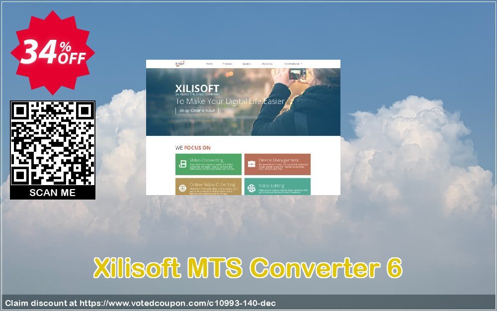 Xilisoft MTS Converter 6 Coupon, discount 30OFF Xilisoft (10993). Promotion: Discount for Xilisoft coupon code