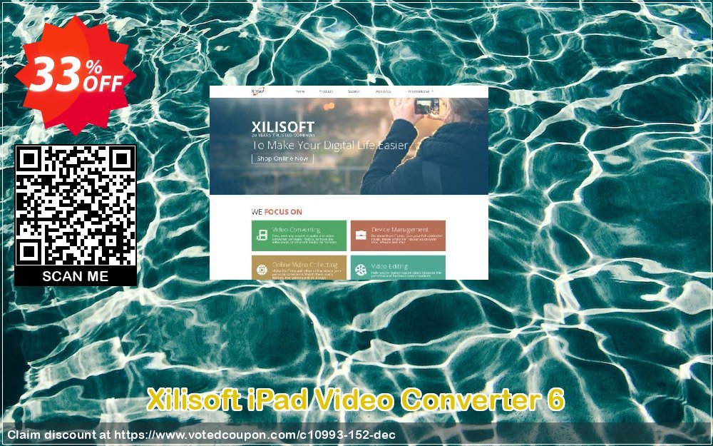 Xilisoft iPad Video Converter 6 Coupon, discount 30OFF Xilisoft (10993). Promotion: Discount for Xilisoft coupon code