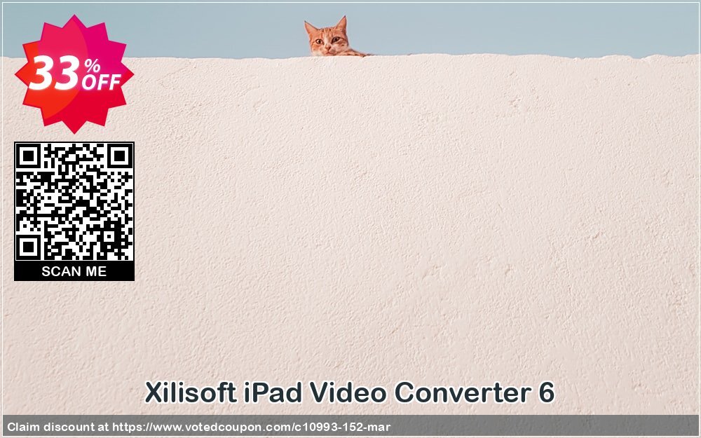 Xilisoft iPad Video Converter 6 Coupon, discount 30OFF Xilisoft (10993). Promotion: Discount for Xilisoft coupon code