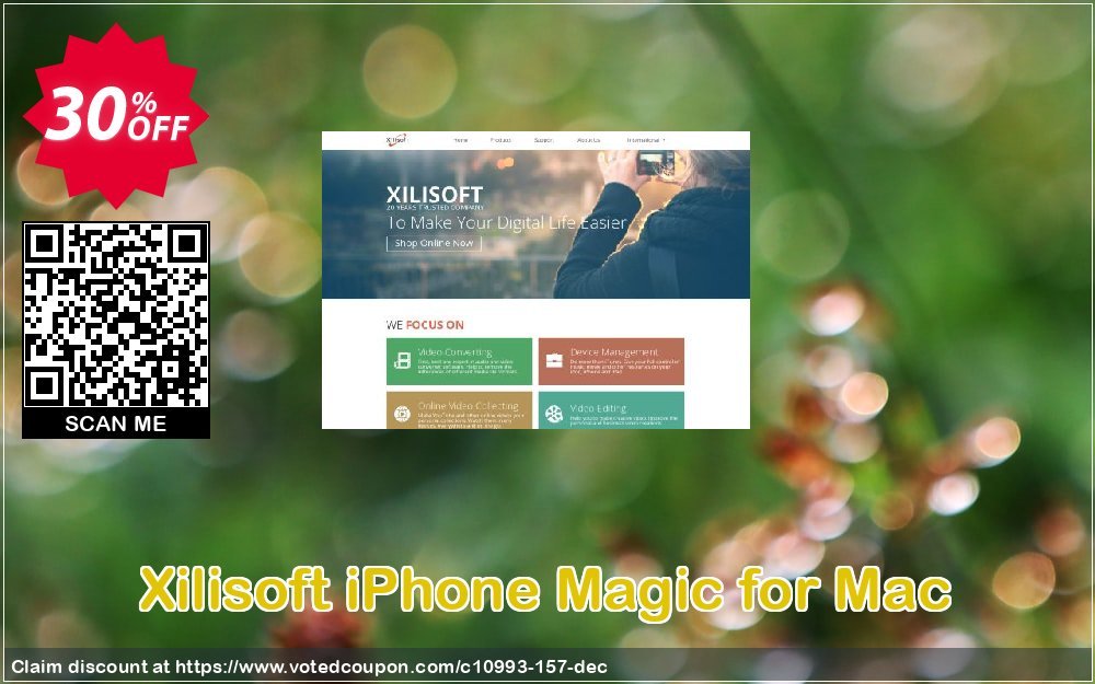 Xilisoft iPhone Magic for MAC Coupon, discount 30OFF Xilisoft (10993). Promotion: Discount for Xilisoft coupon code
