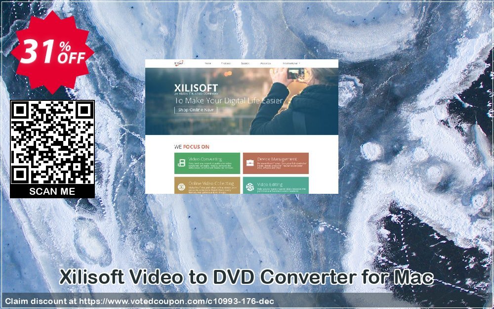 Xilisoft Video to DVD Converter for MAC Coupon, discount 30OFF Xilisoft (10993). Promotion: Discount for Xilisoft coupon code