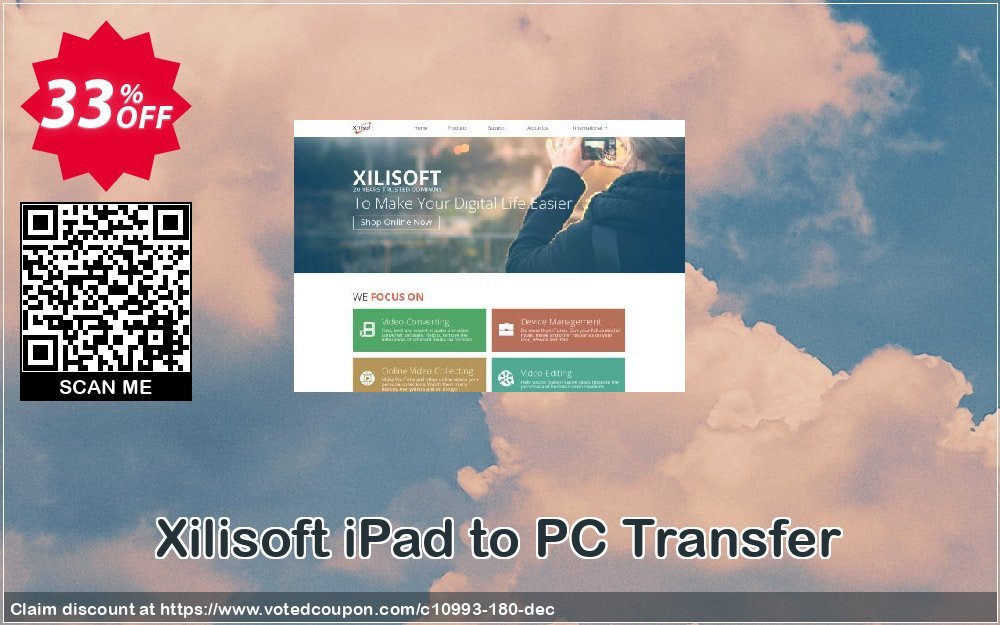 Xilisoft iPad to PC Transfer Coupon, discount 30OFF Xilisoft (10993). Promotion: Discount for Xilisoft coupon code