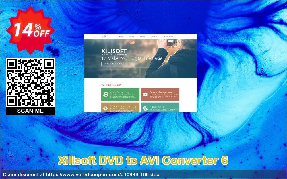 Xilisoft DVD to AVI Converter 6 Coupon, discount Xilisoft DVD to AVI Converter exclusive sales code 2024. Promotion: Discount for Xilisoft coupon code