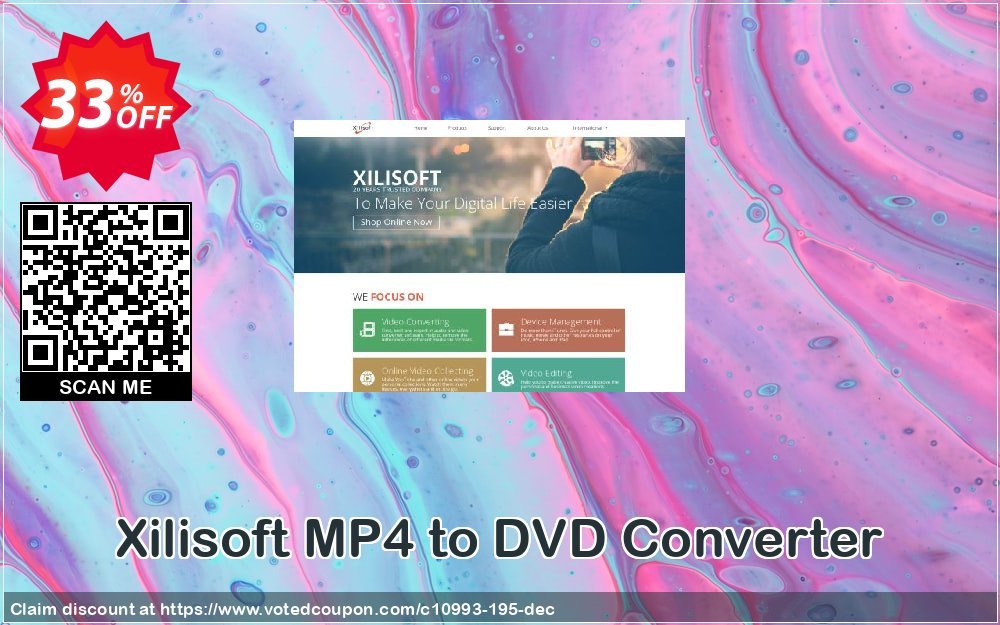 Xilisoft MP4 to DVD Converter Coupon, discount 30OFF Xilisoft (10993). Promotion: Discount for Xilisoft coupon code