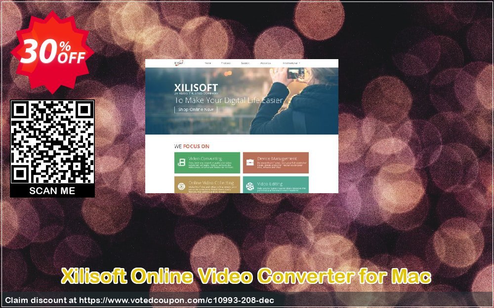 Xilisoft Online Video Converter for MAC Coupon, discount 30OFF Xilisoft (10993). Promotion: Discount for Xilisoft coupon code