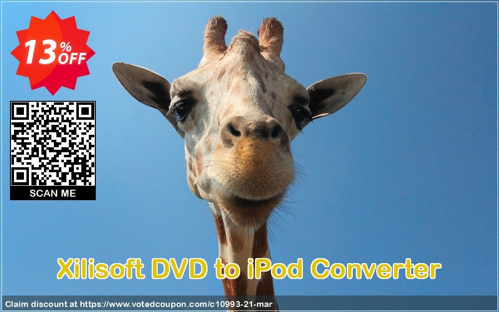 Xilisoft DVD to iPod Converter Coupon, discount Xilisoft DVD to iPod Converter imposing promo code 2024. Promotion: Discount for Xilisoft coupon code