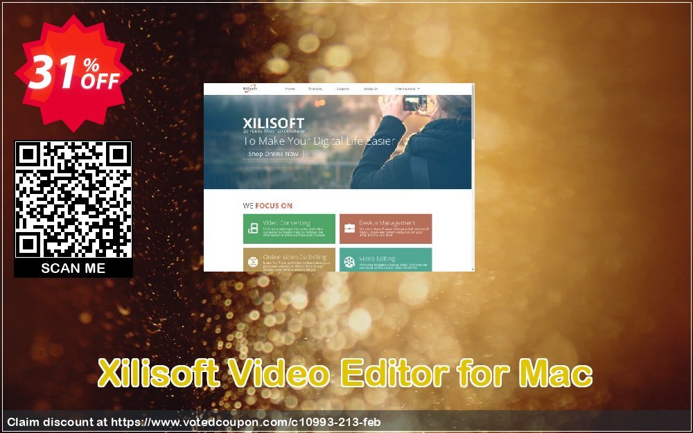 Xilisoft Video Editor for MAC Coupon, discount 30OFF Xilisoft (10993). Promotion: Discount for Xilisoft coupon code