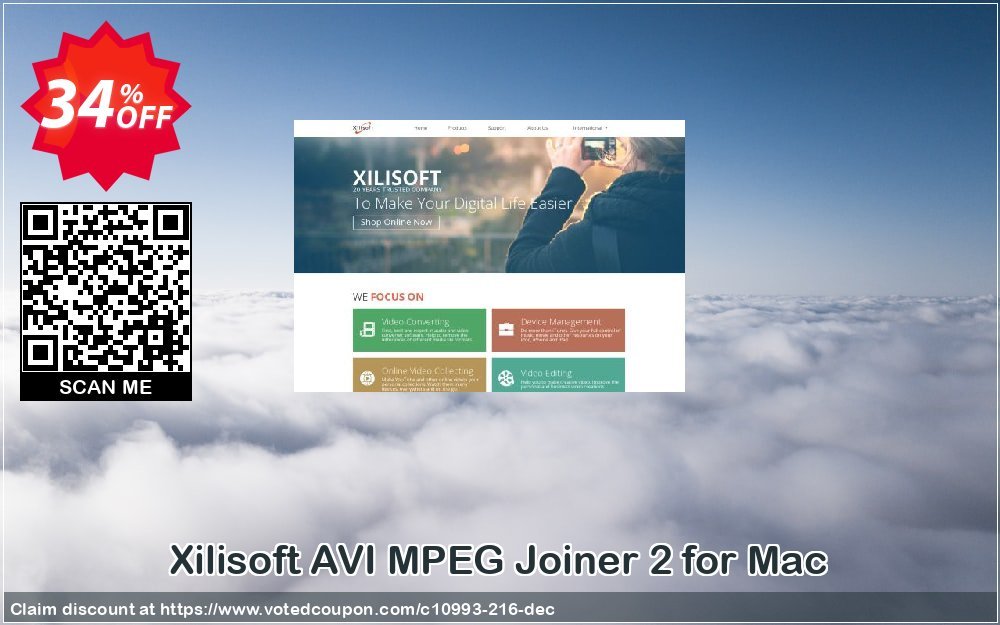 Xilisoft AVI MPEG Joiner 2 for MAC Coupon, discount 30OFF Xilisoft (10993). Promotion: Discount for Xilisoft coupon code